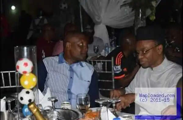 Photos: Governor El-Rufai Dines With Aliko Dangote And John Oyegun At Lagos Event